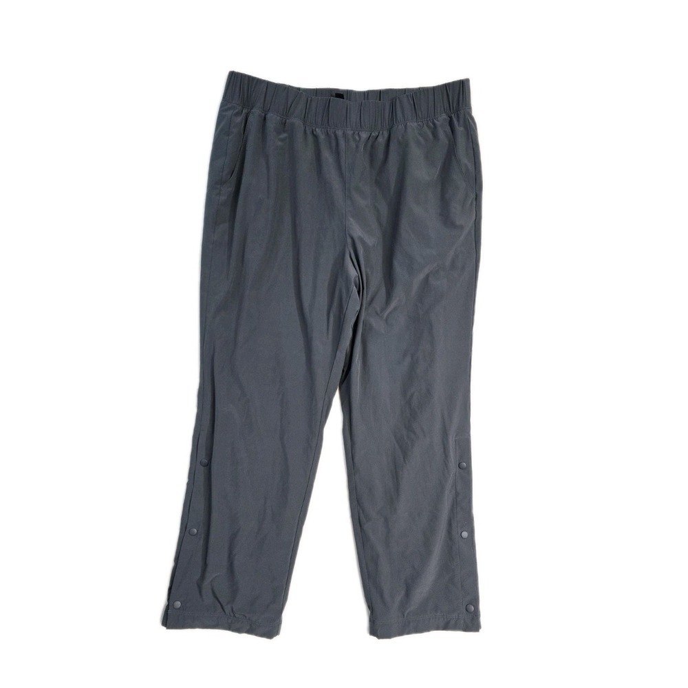 Gap‎ Fit Men's Fleece Lined  Pants  XL Gray Buttons Warm